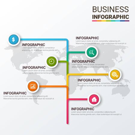 Unique infographics Templateのイラスト素材