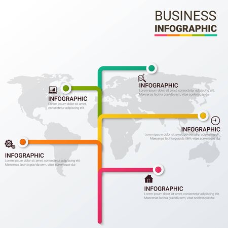 Modern Infographic Options Bannerのイラスト素材