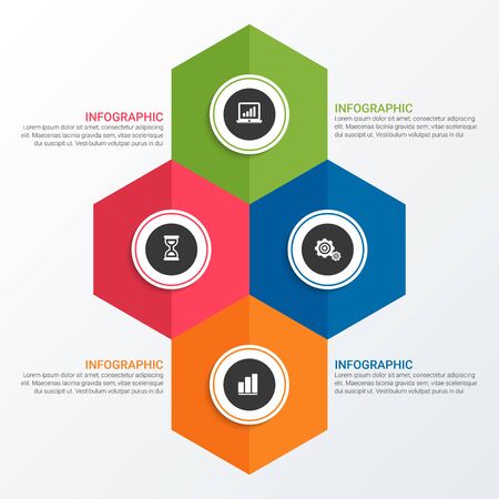 Unique Business Infographicsのイラスト素材