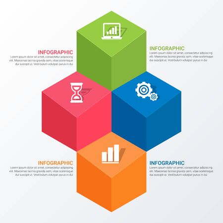 Unique Business Infographicsのイラスト素材