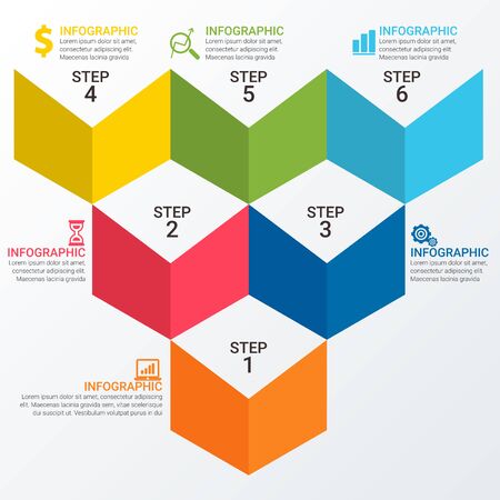 Simple Modern Infographics Templateのイラスト素材