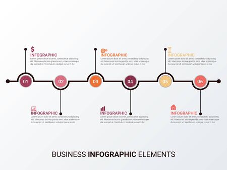 Modern Infographic Options Bannerのイラスト素材