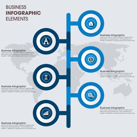 Simple Modern Infographics Templateのイラスト素材