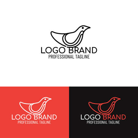creative Vector image bird logo.のイラスト素材