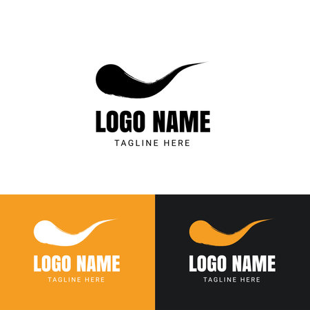 Abstract logo design. Creative vector logo template.のイラスト素材