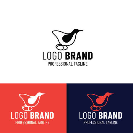 creative Vector image bird logo.のイラスト素材