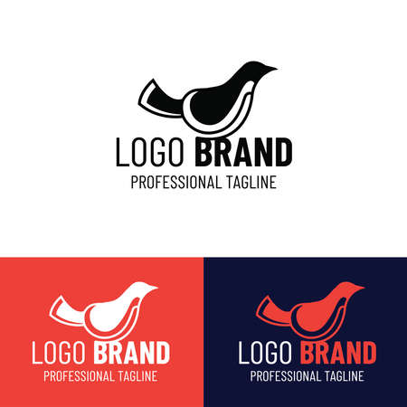 creative Vector image bird logo.のイラスト素材