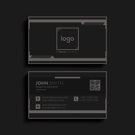 Vector abstract creative business cards Flat Design Vector Illustrationのイラスト素材