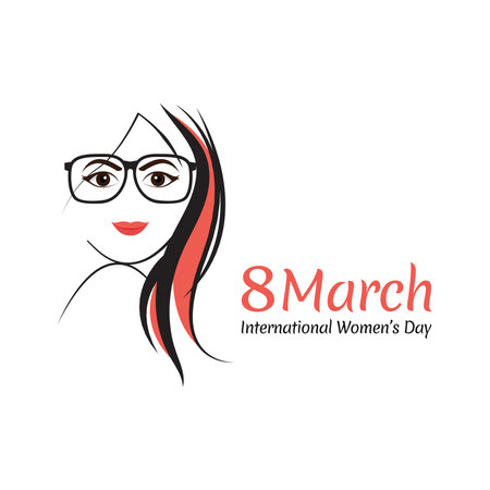 International Womens Day. Vector illustration with women different nationalities and cultures. Women empowerment movement. International womenÂ´s day graphic in vector.のイラスト素材