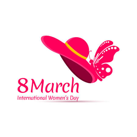 Happy Women\'s Day Design Elements. International women\'s day icon. Minimalistic design for international women\'s day concept.Vector illustration.のイラスト素材