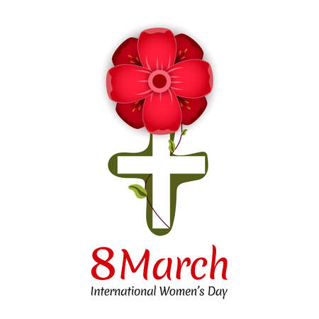 Happy Women\'s Day Design Elements. International women\'s day icon. Minimalistic design for international women\'s day concept.Vector illustration.のイラスト素材