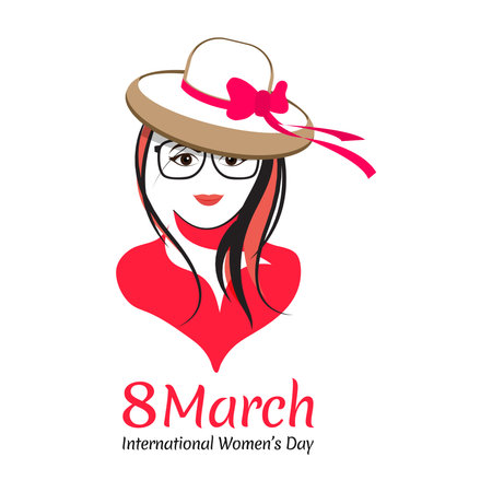 International women's day theme. Vector illustration. flat design. Vector concept of the female empowerment movement.のイラスト素材