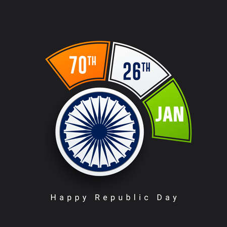 illustration of Republic Day of India.26 Januaryのイラスト素材