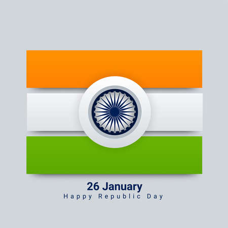 illustration of Republic Day of India.26 Januaryのイラスト素材