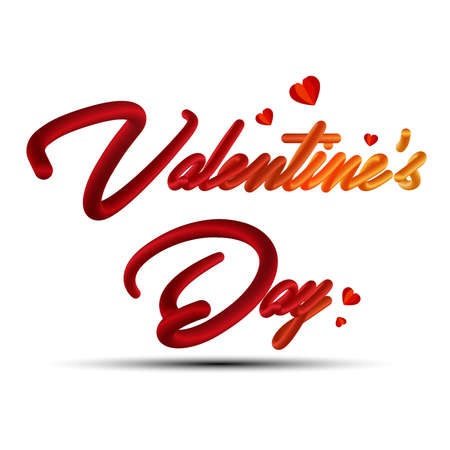Happy valentines day vector background template. Valentine greeting text with heart elements in background. Vector Illustration.のイラスト素材
