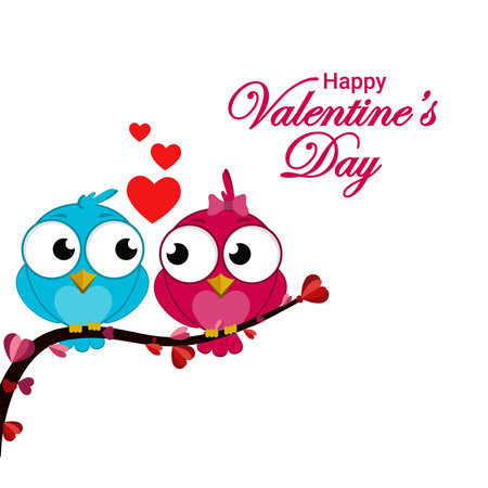 Happy valentines day romance greeting card. Valentine's day concept background. Vector illustration.  Hearts. Cute love saleのイラスト素材