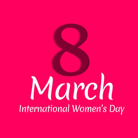 International women's day poster. Woman sign. Origami design template. Happy Mother's Day.