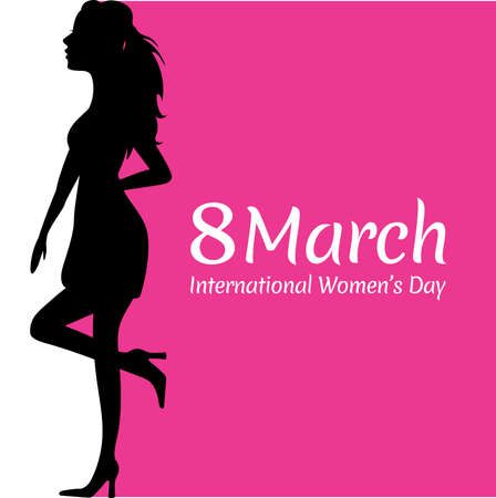 International women's day poster. Woman sign. Origami design template. Happy Mother's Day.のイラスト素材