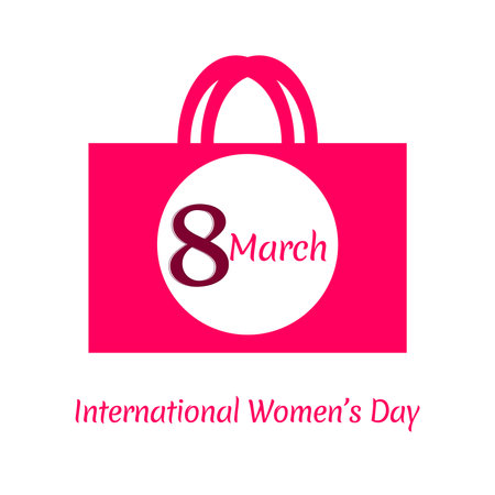 International women's day poster. Woman sign. Origami design template. Happy Mother's Day.のイラスト素材