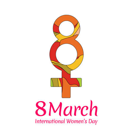 International women's day poster. Woman sign. Origami design template. Happy Mother's Day.のイラスト素材