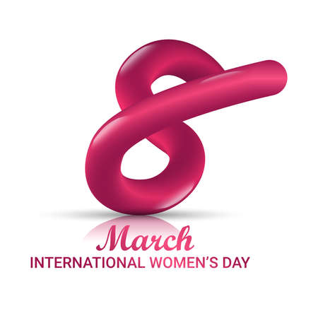 Happy Women\'s Day Design Elements. International women\'s day icon. Minimalistic design for international women\'s day concept.Vector illustration.のイラスト素材