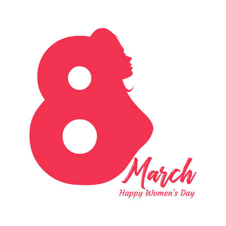 International women's day poster. Woman sign. Origami design template. Happy Mother's Day.のイラスト素材