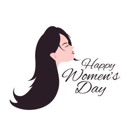 International women's day poster. Woman sign. Origami design template. Happy Mother's Day.のイラスト素材