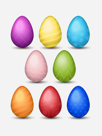 Happy easter template with eggs, background. Vector illustration. Design layout for the invitation, card, menu, flyer, banner, poster, voucher. Elegant designのイラスト素材