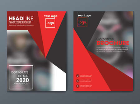 Template vector design for Brochure, Annual Report, Magazine, Poster, Corporate Presentation, Portfolio, Flyer, infographic, layout modernのイラスト素材