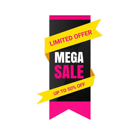 Super Sale, end of season special offer banner. vector illustration.のイラスト素材