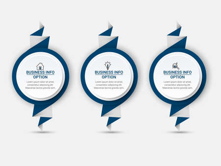 Business data visualization. Simple infographic design template. Abstract vector illustration.のイラスト素材
