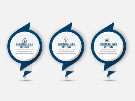 Business data visualization. Simple infographic design template. Abstract vector illustration.のイラスト素材