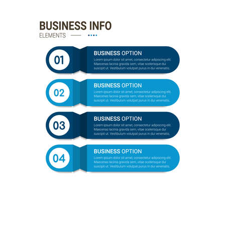 Business data visualization. Simple infographic design template. Abstract vector illustration.のイラスト素材