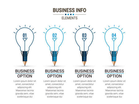 business concept timeline. Infograph template. Can be used for process, presentations, layout, banner,info graph.のイラスト素材