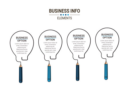 business concept timeline. Infograph template. Can be used for process, presentations, layout, banner,info graph.のイラスト素材
