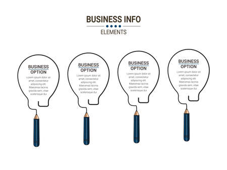 business concept timeline. Infograph template. Can be used for process, presentations, layout, banner,info graph.のイラスト素材