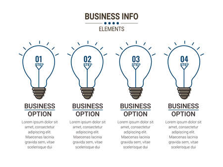 business concept timeline. Infograph template. Can be used for process, presentations, layout, banner,info graph.のイラスト素材