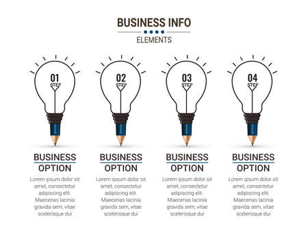 business concept timeline. Infograph template. Can be used for process, presentations, layout, banner,info graph.のイラスト素材