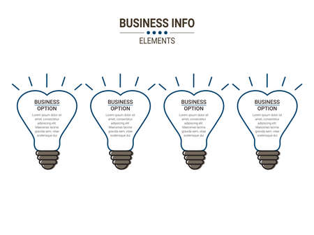 Vector Business infographics. Financial analysis data graphs and diagram, marketing statistic workflow modern business presentation elements vector investment progress icon.のイラスト素材