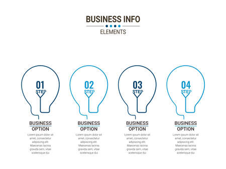 Business data visualization. timeline infographic icons designed for abstract background template. vector banner can be used for workflow layout, diagram,presentation, education or any number option.のイラスト素材