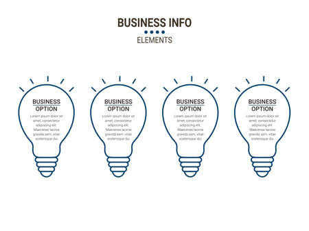 Vector Business infographics. Financial analysis data graphs and diagram, marketing statistic workflow modern business presentation elements vector investment progress icon.のイラスト素材