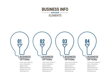 Business data visualization. timeline infographic icons designed for abstract background template. vector banner can be used for workflow layout, diagram,presentation, education or any number option.のイラスト素材