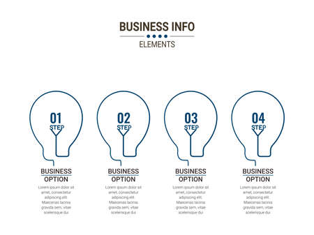 Vector Business infographics. Financial analysis data graphs and diagram, marketing statistic workflow modern business presentation elements vector investment progress icon.のイラスト素材