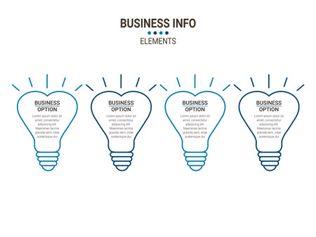 Vector Business infographics. Financial analysis data graphs and diagram, marketing statistic workflow modern business presentation elements vector investment progress icon.のイラスト素材