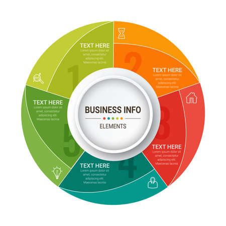 Vector Business infographics. Financial analysis data graphs and diagram, marketing statistic...