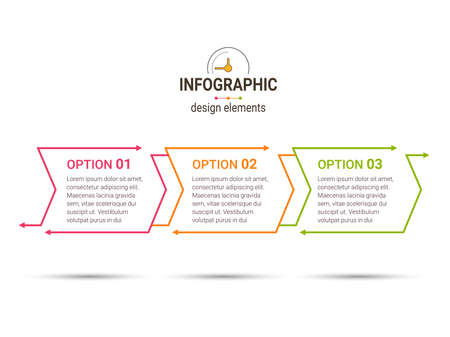 Business data visualization. timeline infographic icons designed for abstract background template. vector banner can be used for workflow layout, diagram,presentation, education or any number option.のイラスト素材