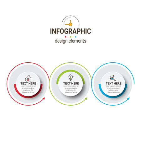 business concept timeline. Infograph template. Can be used for process, presentations, layout, banner,info graph.のイラスト素材