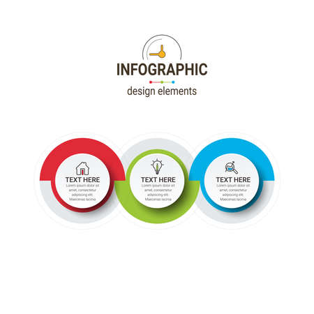 business concept timeline. Infograph template. Can be used for process, presentations, layout, banner,info graph.のイラスト素材