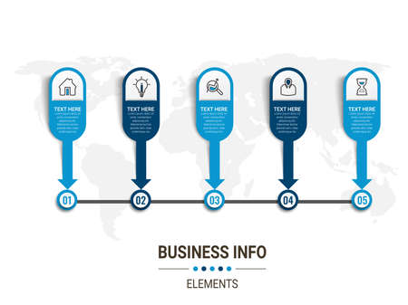 Infographic Templates for Business Vector Illustration. can be used for diagram infograph chart business presentation or web , Vector design element illustrationのイラスト素材