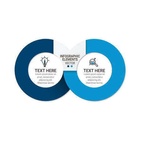 Vector Infographic label design template with icons. can be used for workflow layout, diagram, annual report, web design. Business conceptのイラスト素材